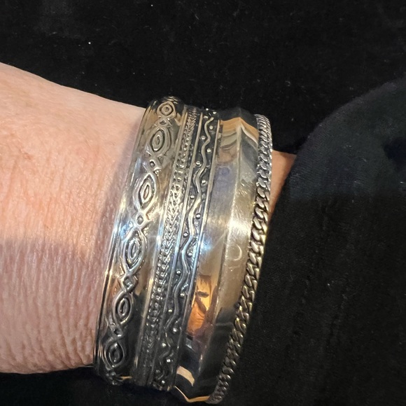 Silver Silpada retired .925 Sterling cuff bracelet - Picture 4 of 6